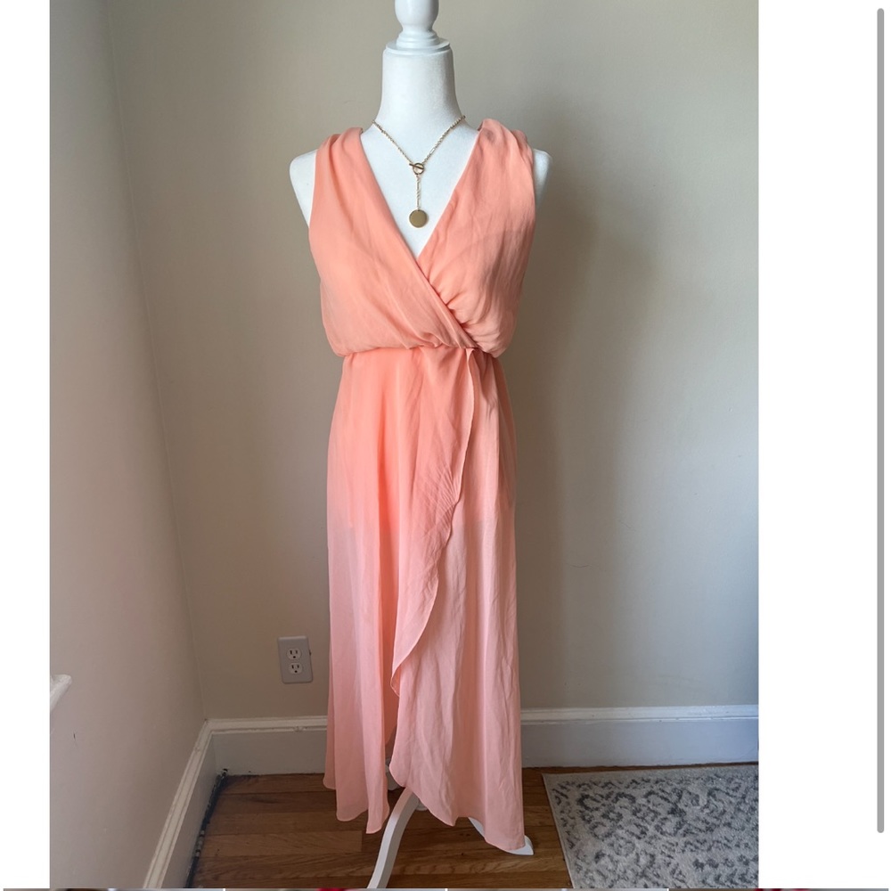 Peach maxi dress